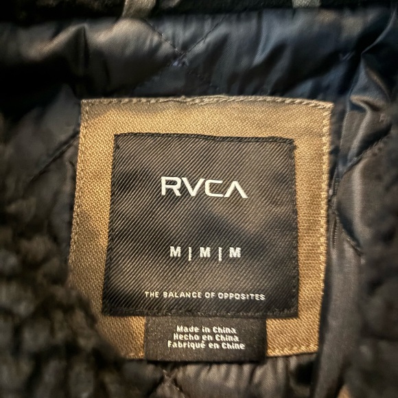 RVCA men’s jacket with sherpa collar - Picture 2 of 2